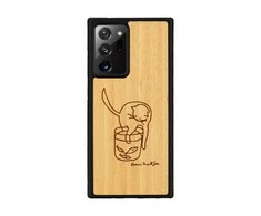 Dėklas MAN&amp;WOOD case for Galaxy Note 20 Ultra cat with fish