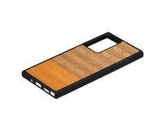 MAN&amp;WOOD dėklas skirtas Galaxy Note 20 Ultra herringbone arancia juodos spalvos