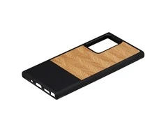 MAN&amp;WOOD dėklas skirtas Galaxy Note 20 Ultra herringbone nero juodos spalvos