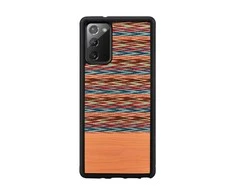 MAN&amp;WOOD dėklas skirtas Galaxy Note 20 browny check juodos spalvos