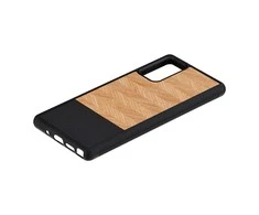 MAN&amp;WOOD dėklas skirtas Galaxy Note 20 herringbone nero juodos spalvos