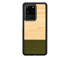 MAN&amp;WOOD dėklas skirtas Galaxy S20 Ultra bamboo skirtasest juodos spalvos