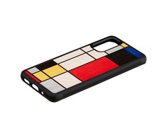 Dėklas MAN&amp;WOOD case for Galaxy S20 mondrian wood juodas