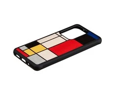 MAN&amp;WOOD dėklas skirtas Galaxy S20 Ultra mondrian wood juodos spalvos