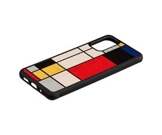 Dėklas MAN&amp;WOOD case for Galaxy S20+ mondrian wood juodas