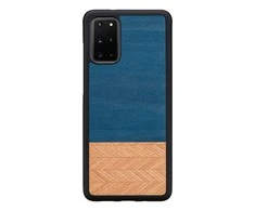 Dėklas MAN&amp;WOOD case for Galaxy S20+ denim juodas