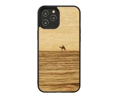 Dėklas MAN&amp;WOOD case for iPhone 12/12 Pro terra juodas