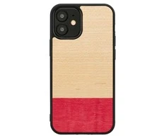 MAN&amp;WOOD dėklas skirtas Apple iPhone 12 mini miss match juodos spalvos