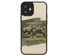 Dėklas MAN&amp;WOOD case for iPhone 12 mini baltas bull