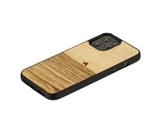 MAN&amp;WOOD dėklas skirtas Apple iPhone 12 Pro Max terra juodos spalvos