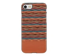Dėklas MAN&amp;WOOD case for iPhone 7/8 browny check juodas