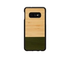 MAN&amp;WOOD SmartPhone dėklas Galaxy S10e bamboo skirtasest juodos spalvos