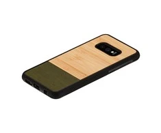 MAN&amp;WOOD SmartPhone dėklas Galaxy S10e bamboo skirtasest juodos spalvos