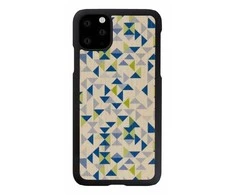 Dėklas MAN&amp;WOOD SmartPhone case iPhone 11 Pro Max mėlynas triangle juodas