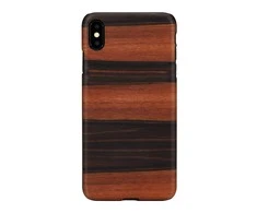 MAN&amp;WOOD išmaniojo telefono dėklas iPhone XS Max, juodos spalvos