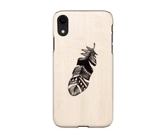 MAN&amp;WOOD SmartPhone case iPhone XR indian juodas