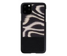 MAN&amp;WOOD išmaniojo telefono dėklas iPhone 11 Pro Max leopardo rašto juodas