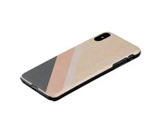 Dėklas MAN&amp;WOOD SmartPhone case iPhone XS Max pink suit juodas