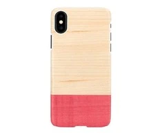 MAN&amp;WOOD išmaniojo telefono dėklas iPhone X/XS, baltas, su Miss Match logotipu