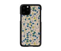 MAN&amp;WOOD išmaniojo telefono dėklas iPhone 11 Pro mėlynas trikampis juodas