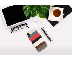 MAN&amp;WOOD SmartPhone dėklas Apple iPhone XR corallina baltos spalvos