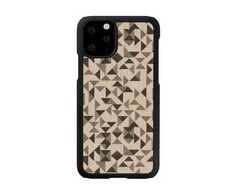 MAN&amp;WOOD išmaniojo telefono dėklas iPhone 11 Pro mono trikampio formos juodas