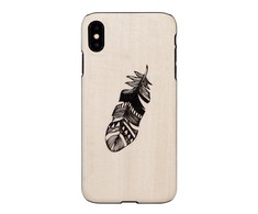 MAN &amp; AMP;WOOD MAN&amp;WOOD telefono dėklas iPhone X/XS, Indian Juodas
