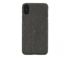 MAN &amp; AMP;WOOD MAN&amp;WOOD medinis telefono dėklas iPhone X/XS, juodas
