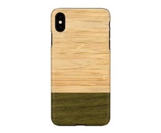MAN&amp;WOOD išmaniojo telefono dėklas iPhone X/XS, bambuko ir miško juodas