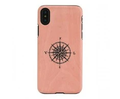Dėklas MAN&amp;WOOD SmartPhone case iPhone X/XS compass juodas