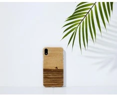 MAN&amp;WOOD SmartPhone case iPhone XR terra baltas
