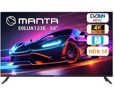 Manta 50LUA123E LED 50'' 4K Ultra HD Android televizorius