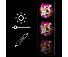 Manta MASNL130PK stiliaus neoninės šviesos BEAUTY LED neoninis veidrodis