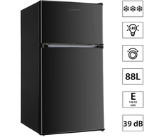 Manta MM545DBK Šaldytuvas 88L Juodas