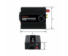 Manta MPI300M Power Inverter 300W DC to AC