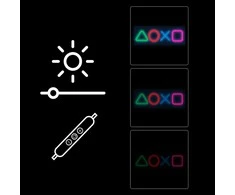 Dekoratyvinis neoninis LED šviestuvas su žaidimų simboliais Manta SNL111MT