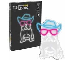 Manta SNL114MT Style Neon Lights BULDOG WITH GLASSES