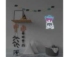 Manta SNL114MT Style Neon Lights BULDOG WITH GLASSES