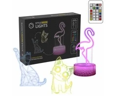 Manta SNL119RGB LED lempa Šviesos dekoracija Gyvūnai RGB 3D