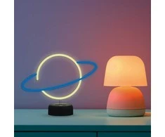 Stalinė lempa Manta SNL38BLT LED lamp Light decoration Planeta mėlynas/baltas