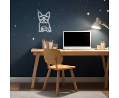 Manta SNL66WH Style Neon Lights FRENCH BULLDOG Baltas