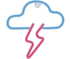 Manta SNL71BL Style Neon Lights CLOUD WITH LIGHTNING Mėlyna-Rožinė