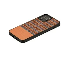 MAN&amp;WOOD dėklas skirtas Apple iPhone 12/12 Pro browny check juodos spalvos