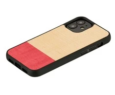MAN&amp;WOOD dėklas skirtas Apple iPhone 12 mini miss match juodos spalvos