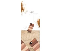 MAN&amp;WOOD dėklas skirtas Apple iPhone 7/8 sabbia juodos spalvos