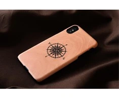 Dėklas MAN&amp;WOOD SmartPhone case iPhone X/XS compass juodas