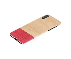 MAN&amp;WOOD išmaniojo telefono dėklas iPhone X/XS, baltas, su Miss Match logotipu