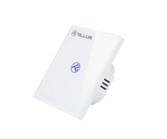 Tellur WiFi Smart Switch, SS1N, 1 Port, 1800W, Baltas