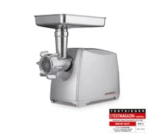 Mėsmalė Mėsos malimo mašina Gastroback Design Mincer Pro M 41408 Sidabrinis, Greičių skaičius 2, 3 malimo diskai (3 mm / 4,8 mm / 8 mm), Kebbe priedas rytietiškai virtuvei, dešrų įdaro ir sausainių tvirtinimas