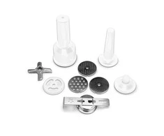 Mėsmalė Mėsos malimo mašina Gastroback Design Mincer Pro M 41408 Sidabrinis, Greičių skaičius 2, 3 malimo diskai (3 mm / 4,8 mm / 8 mm), Kebbe priedas rytietiškai virtuvei, dešrų įdaro ir sausainių tvirtinimas